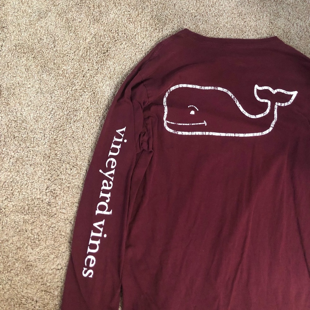 Vineyard Vines Maroon Long Sleeve
